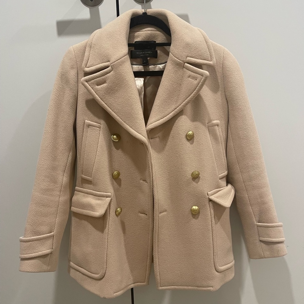 J.Crew Tan Peacoat